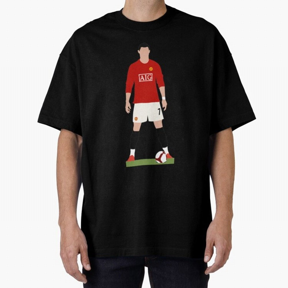 Cristiano Ronaldo Oversized T-Shirt Celebrate Fan Favorites in Match Day Hype around FIFA World Cup 2026 Group Stage, Mbappe and Neymar, Spain and Netherlands, Fan Favorite Moments, National Team Passion, Big Match Drama and Soccer History; Made