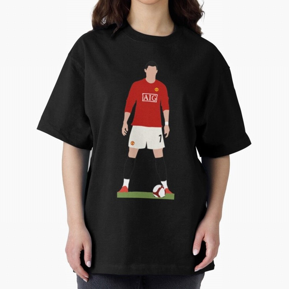 Cristiano Ronaldo Oversized T-Shirt Celebrate Fan Favorites in Match Day Hype around FIFA World Cup 2026 Group Stage, Mbappe and Neymar, Spain and Netherlands, Fan Favorite Moments, National Team Passion, Big Match Drama and Soccer History; Made