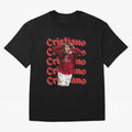 CR7 Oversized T-Shirt Capture FIFA World Cup 2026 Group Stage Spirit, with Argentina, France and Brazil, CR7, Goal Celebration Energy, Supporter Heritage, Football Icons and Worldwide Tournament Joy; Perfect for Fans, Collectors, Family Gatherings,