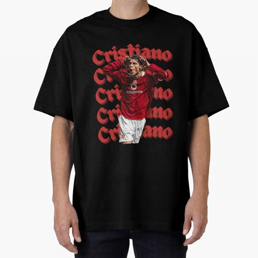 CR7 Oversized T-Shirt Capture FIFA World Cup 2026 Group Stage Spirit, with Argentina, France and Brazil, CR7, Goal Celebration Energy, Supporter Heritage, Football Icons and Worldwide Tournament Joy; Perfect for Fans, Collectors, Family Gatherings,