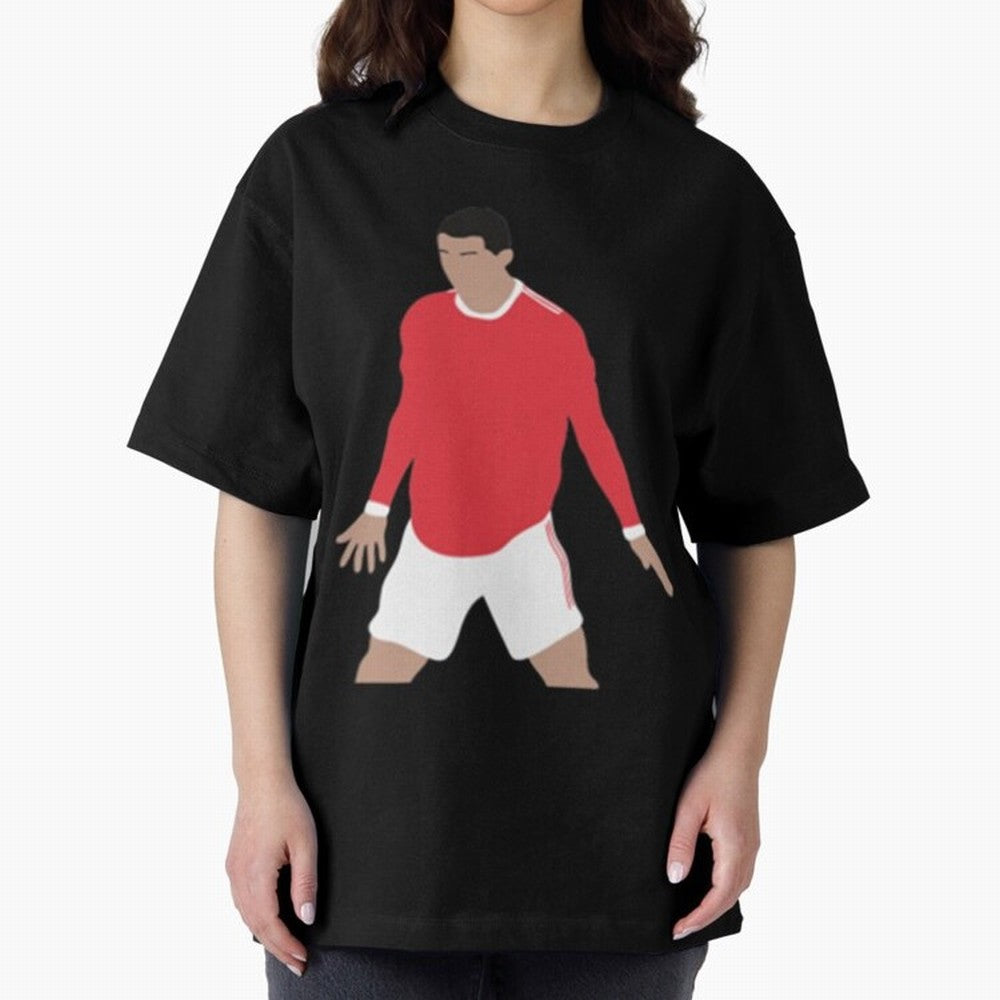 Cristiano Ronaldo Oversized T-Shirt Carry the Dream of FIFA World Cup 2026 USA Canada Mexico for Fans of Messi, CR7 and Mbappe and Spain and Netherlands, Bringing Soccer Culture, Superstar Moments, National Team Dreams and Competitive Fire; Built
