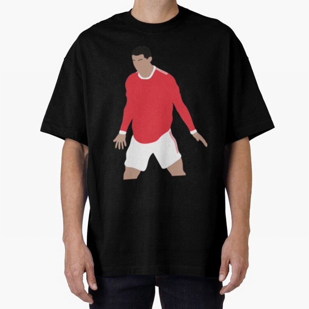 Cristiano Ronaldo Oversized T-Shirt Carry the Dream of FIFA World Cup 2026 USA Canada Mexico for Fans of Messi, CR7 and Mbappe and Spain and Netherlands, Bringing Soccer Culture, Superstar Moments, National Team Dreams and Competitive Fire; Built