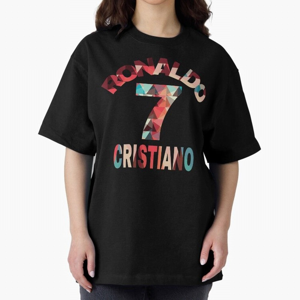 Cristiano Ronaldo Manchester United Oversized T-Shirt Represent Football Lovers during FIFA World Cup 2026 USA Canada Mexico for Fans of Haaland and Brazil, Bringing Global Supporter Spirit, Legendary Goals, National Colors and Tournament