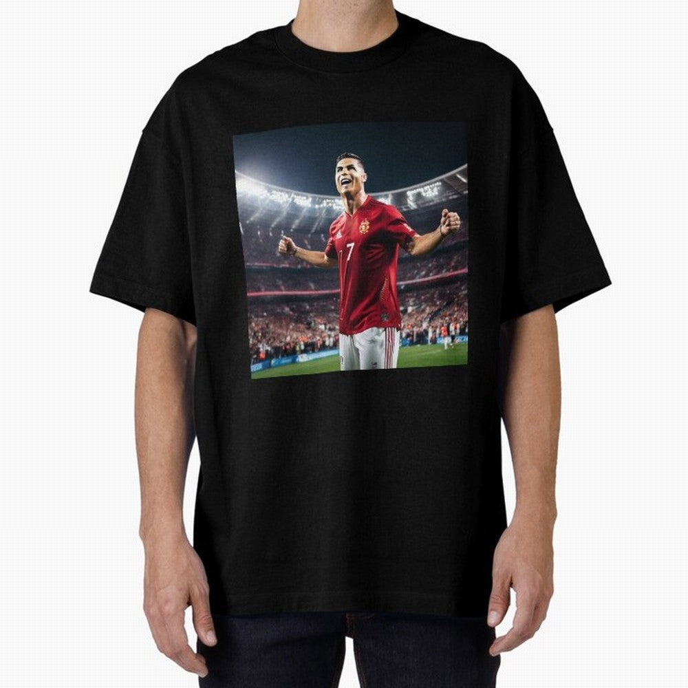 cristiano ronaldo celebrates goal Oversized T-Shirt Celebrate the Next Chapter of FIFA World Cup 2026 Group Stage for Fans of Messi, CR7 and Mbappe and England, France and Netherlands, Bringing Vintage Soccer Flavor, Modern Football Stars, National