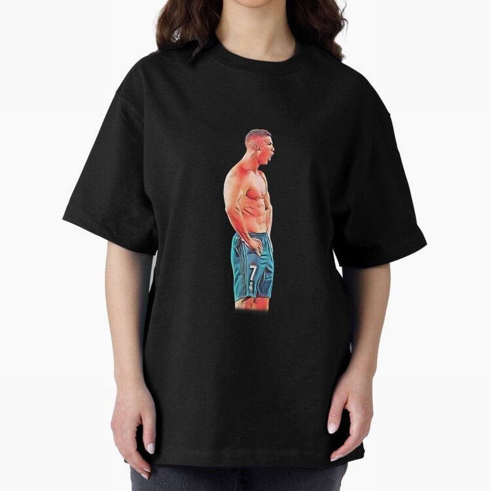 what a celebration by cristiano ronaldo Oversized T-Shirt Embrace Match Day Hype around FIFA World Cup 2026, Neymar, Haaland and Cristiano Ronaldo, Spain, Fan Favorite Moments, National Team Passion, Big Match Drama and Soccer History; Perfect for