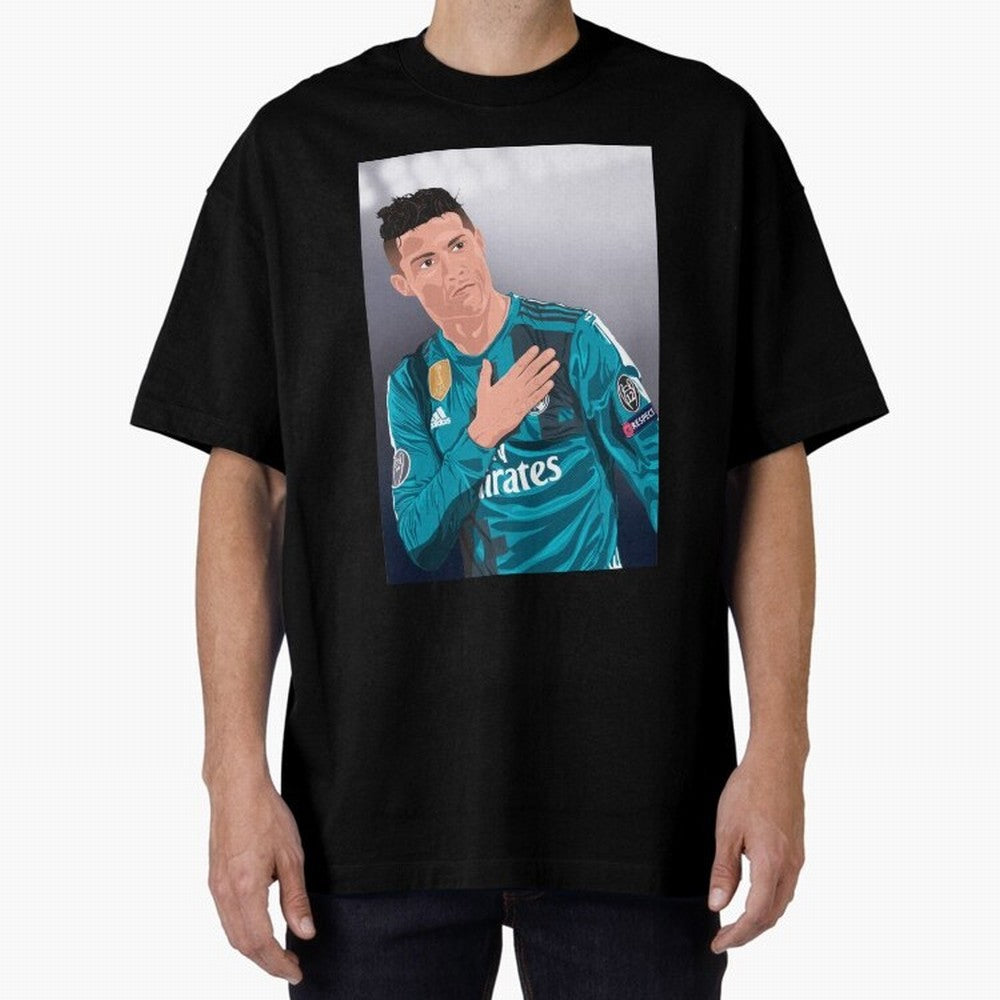Cristiano Ronaldo Oversized T-Shirt Bring Bold Fan Energy to FIFA World Cup 2026 Spirit, Inspired by France, Messi and Cristiano Ronaldo, Tournament Hype, Historic Matchups, Family Viewing Parties and Global Sports Pride; Made for Die Hard