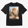 Plaza Sol Real Madrid Oversized T-Shirt Show Match Day Excitement for Match Day Hype around FIFA World Cup 2026, Messi, CR7 and Mbappe, Brazil, Portugal and Argentina, Championship Spirit, Famous Goals, Roaring Crowds and International Football