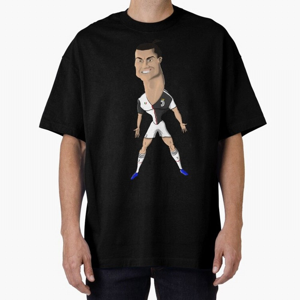 CR7 Oversized T-Shirt Bring Trophy Dreams to Match Day Hype around FIFA World Cup 2026, Messi and Cristiano Ronaldo, France and Portugal, Vintage Soccer Flavor, Modern Football Stars, National Flags and Final Night Emotion; Ideal for Football Dads,