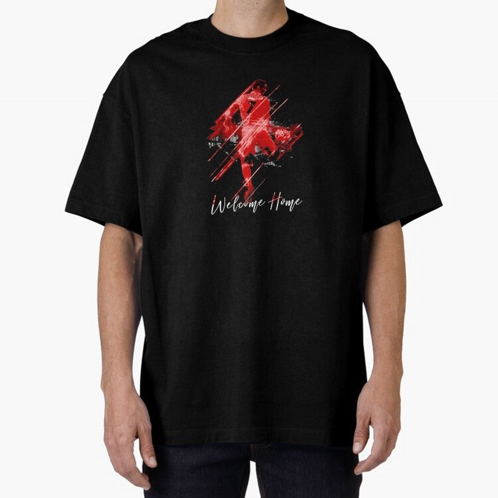 Cristiano Ronaldo Oversized T-Shirt Celebrate the Magic of FIFA World Cup 2026 Group Stage with Messi, Portugal Energy, Retro Football Energy, Iconic Rivalries, Trophy Chase Drama and Stadium Atmosphere; Made for Die Hard Supporters, Soccer Lovers,