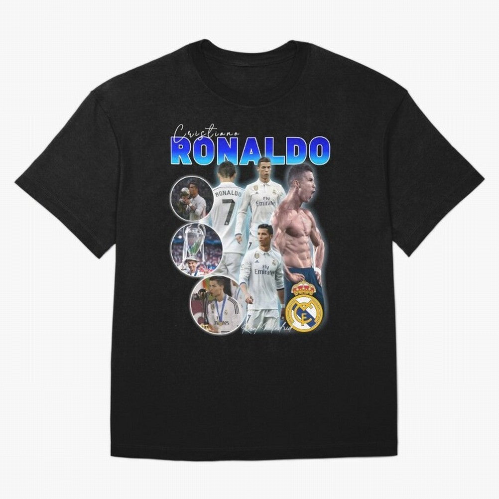 Cristiano Ronaldo Bootleg Oversized T-Shirt Step into FIFA World Cup 2026 Group Stage for Fans of Haaland and Mbappe and Portugal, Bringing Classic Soccer Heritage, Championship Pressure, Fan Loyalty and International Pride; Made for Die Hard