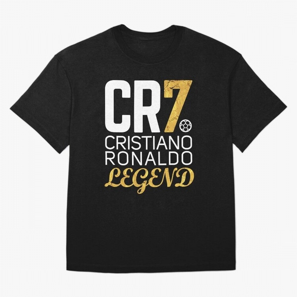 CR7 legend gold Oversized T-Shirt Join the Countdown to the FIFA World Cup 2026 Group Stage Journey through Neymar, Haaland and Cristiano Ronaldo Highlights, Brazil, Portugal and Argentina Pride, Match Day Excitement, Supporter Culture, Golden