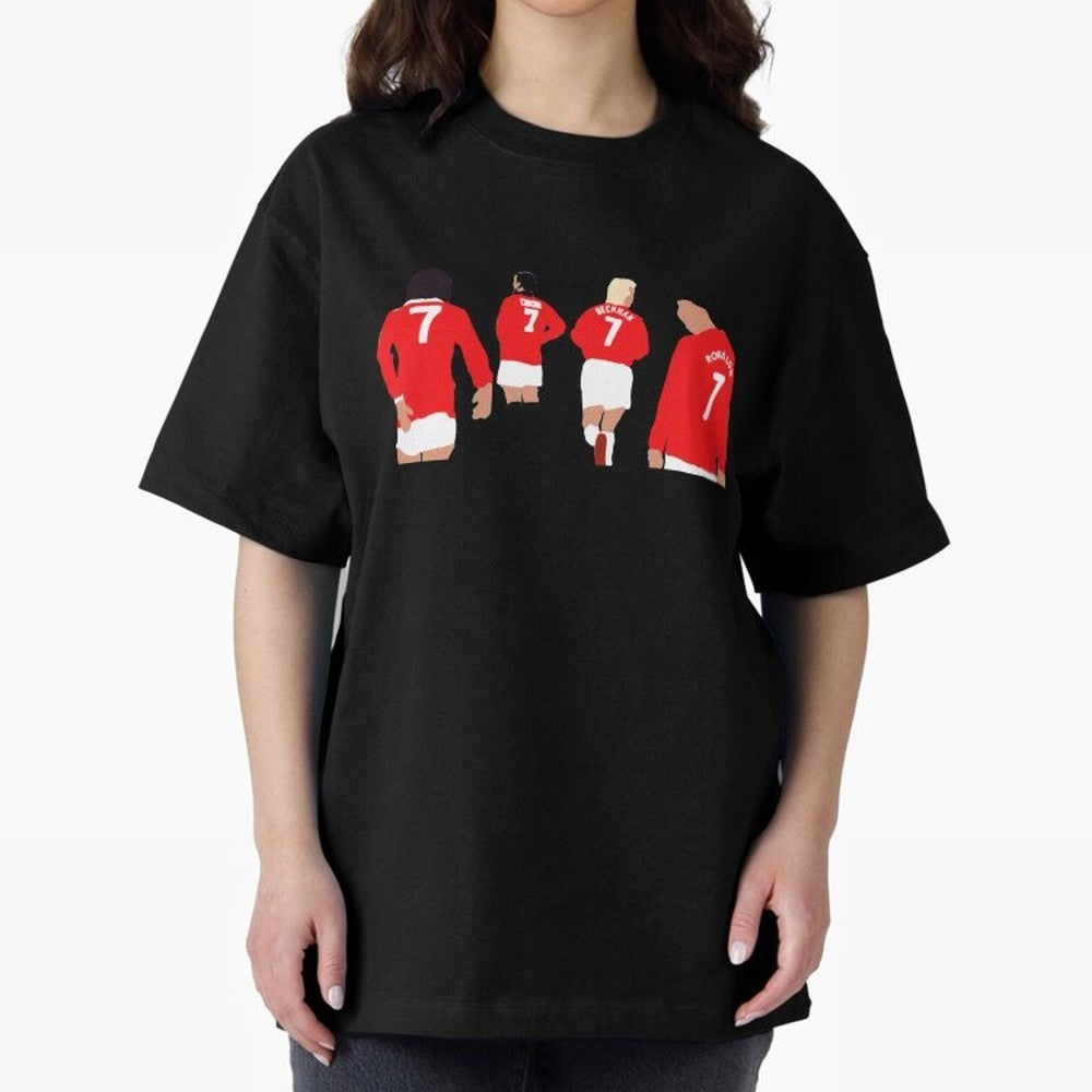 Manchester United Number 7 Legends Oversized T-Shirt Keep Football History Alive during Match Day Hype around FIFA World Cup 2026 Group Stage, Mbappe, Spain, Fan Favorite Moments, National Team Passion, Big Match Drama and Soccer History; Great for