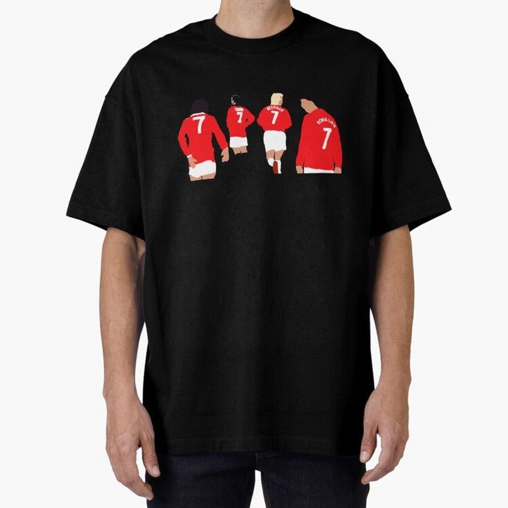 Manchester United Number 7 Legends Oversized T-Shirt Keep Football History Alive during Match Day Hype around FIFA World Cup 2026 Group Stage, Mbappe, Spain, Fan Favorite Moments, National Team Passion, Big Match Drama and Soccer History; Great for