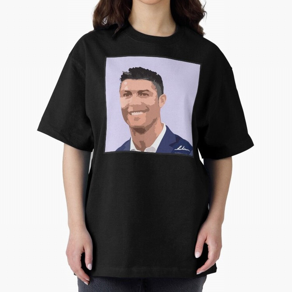 Cristiano Ronaldo Oversized T-Shirt Bring a Champion Mindset to FIFA World Cup 2026 Built around Haaland, Germany Energy, Championship Spirit, Famous Goals, Roaring Crowds and International Football Unity; Created for Match Day Parties, Soccer