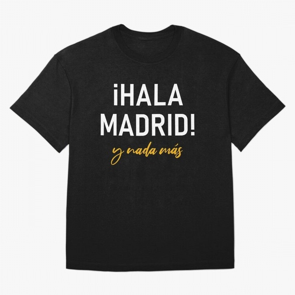 Hala Madrid Oversized T-Shirt Represent the Passion of the FIFA World Cup 2026 USA Canada Mexico Journey through Messi, CR7 and Mbappe Highlights, Portugal Pride, Retro Football Energy, Iconic Rivalries, Trophy Chase Drama and Stadium Atmosphere;