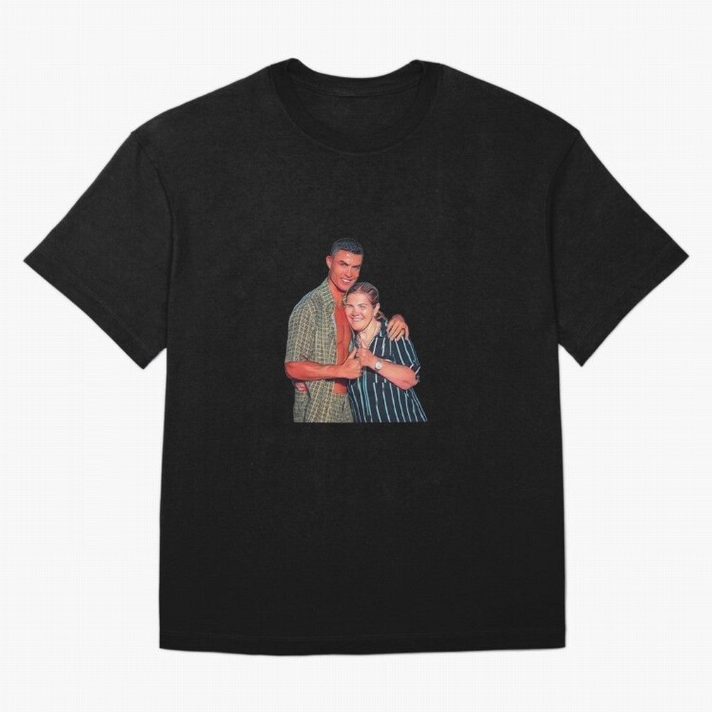 its criis with his mother Oversized T-Shirt Embrace FIFA World Cup 2026 Spirit, Inspired by Portugal, Cristiano Ronaldo, Haaland and CR7, Champion Mindset, Group Stage Buzz, Knockout Tension and Passionate Fan Culture; Perfect for Fans, Collectors,