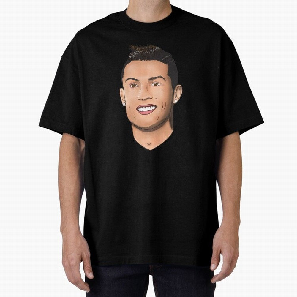 Cristiano Ronaldo Oversized T-Shirt Celebrate Football Heritage in FIFA World Cup 2026 for Fans of Messi, Neymar and Mbappe and Portugal, Spain and Germany, Bringing Stadium Chants, National Pride, Trophy Dreams and Unforgettable Football Memories;