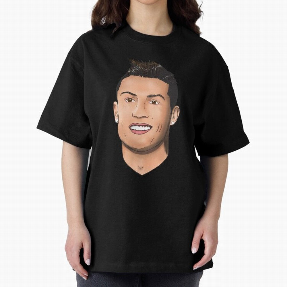 Cristiano Ronaldo Oversized T-Shirt Celebrate Football Heritage in FIFA World Cup 2026 for Fans of Messi, Neymar and Mbappe and Portugal, Spain and Germany, Bringing Stadium Chants, National Pride, Trophy Dreams and Unforgettable Football Memories;