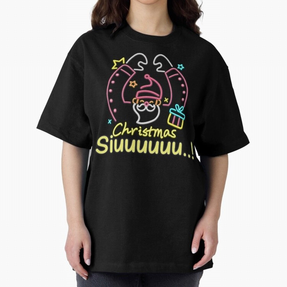 Christmas siuuu CR7 goal Oversized T-Shirt Feel the FIFA World Cup 2026 Group Stage Journey through Mbappe Highlights, Portugal, Spain and Germany Pride, Stadium Chants, National Pride, Trophy Dreams and Unforgettable Football Memories; Perfect for