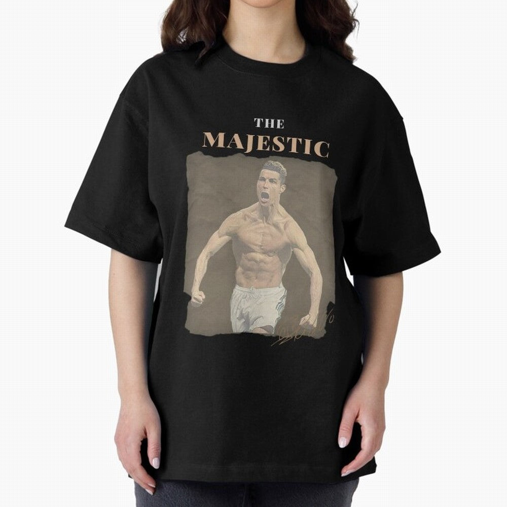 Siuuu CR7 Cristiano Ronaldo Oversized T-Shirt Support Iconic Players in FIFA World Cup 2026 USA Canada Mexico Capturing CR7 and Messi, Argentina and Brazil Energy, Champion Mindset, Group Stage Buzz, Knockout Tension and Passionate Fan Culture;