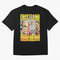 Cristiano Ronaldo CR7 SIUUU El Bicho Vintage Retro Design Oversized T-Shirt Represent the Passion of FIFA World Cup 2026 Group Stage for Fans of Messi and Cristiano Ronaldo and Argentina and Brazil, Bringing Worldwide Fan Energy, Dramatic Goals,