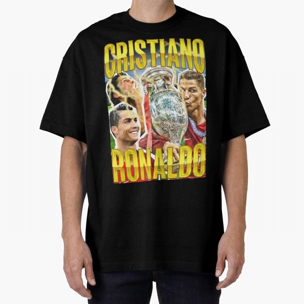Cristiano Ronaldo CR7 SIUUU El Bicho Vintage Retro Design Oversized T-Shirt Represent the Passion of FIFA World Cup 2026 Group Stage for Fans of Messi and Cristiano Ronaldo and Argentina and Brazil, Bringing Worldwide Fan Energy, Dramatic Goals,