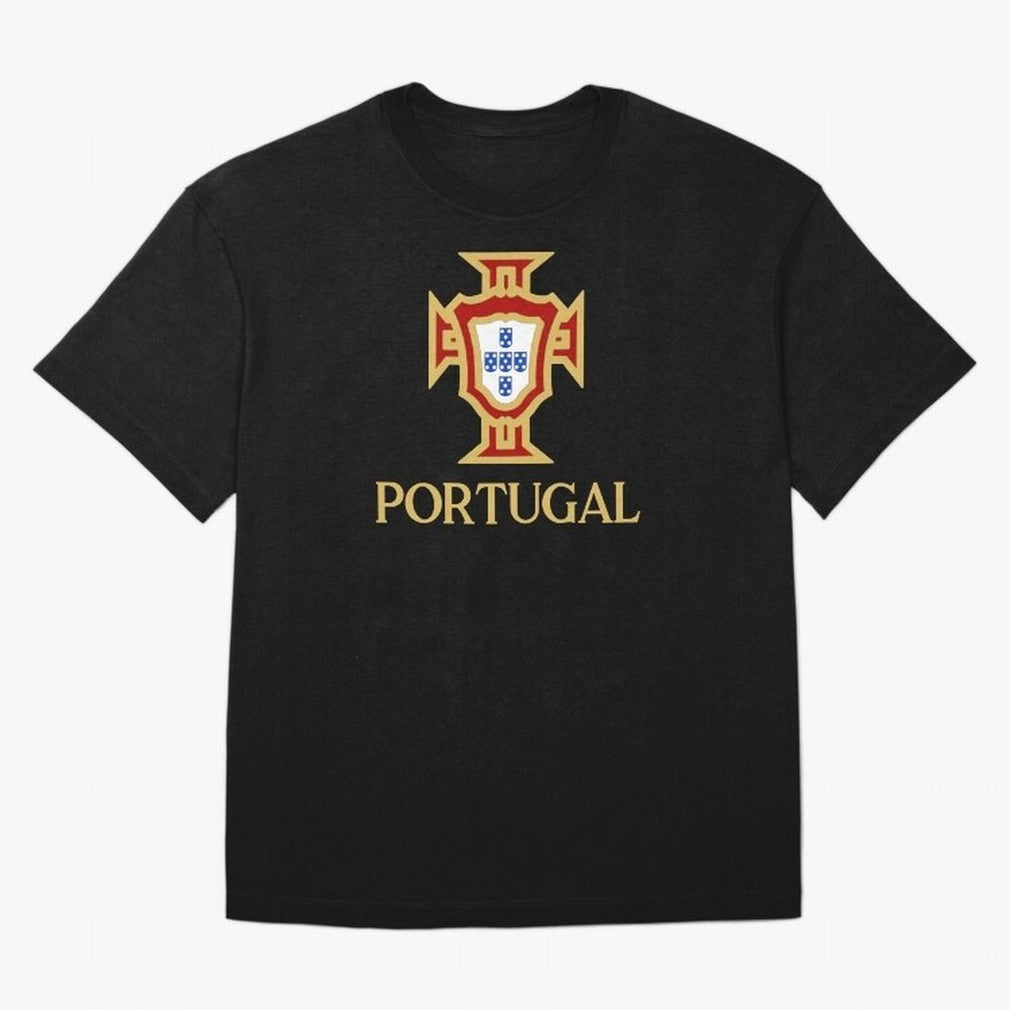 Portugal Gold Alt 3 Oversized T-Shirt Unlock FIFA World Cup 2026 Driven by Messi, Neymar and Mbappe, Spain Energy, Worldwide Fan Energy, Dramatic Goals, Stadium Lights and Championship Celebrations; Ideal for Football Dads, Football Moms, Friends,