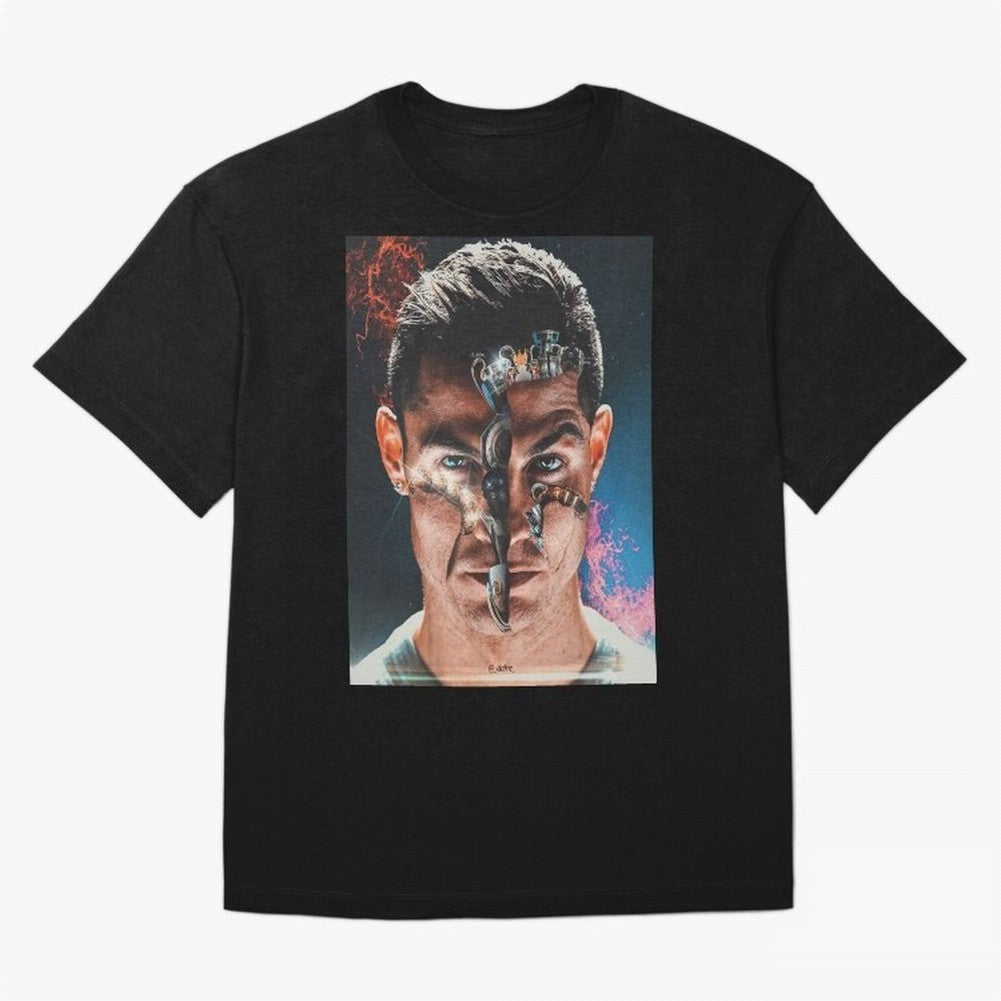 CR7 Career Titles+Ballon (x5) Oversized T-Shirt Back the Journey through FIFA World Cup 2026 Group Stage Spirit, Capturing France and Portugal, Messi and Cristiano Ronaldo, Worldwide Fan Energy, Dramatic Goals, Stadium Lights and Championship