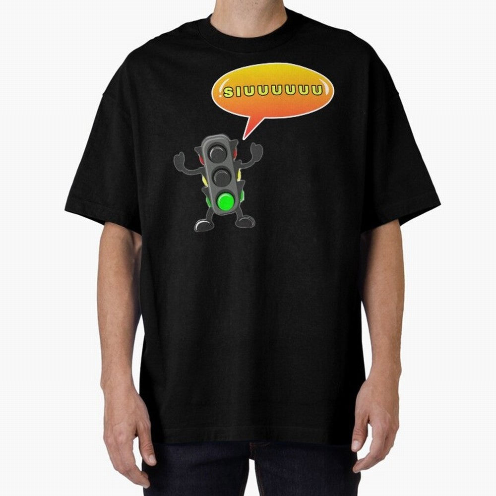 traffic light Siuuu Cristiano ronaldo goal Oversized T-Shirt Feel the Roar of FIFA World Cup 2026 Group Stage for Fans of Cristiano Ronaldo and Brazil, Bringing Game Day Rituals, Football Legends, Country Pride and the Road to the Final; Created