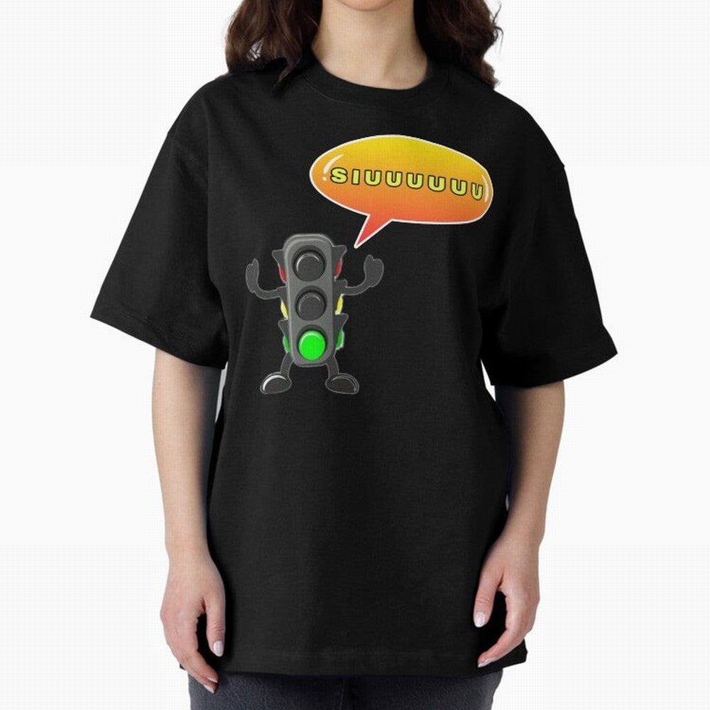 traffic light Siuuu Cristiano ronaldo goal Oversized T-Shirt Feel the Roar of FIFA World Cup 2026 Group Stage for Fans of Cristiano Ronaldo and Brazil, Bringing Game Day Rituals, Football Legends, Country Pride and the Road to the Final; Created