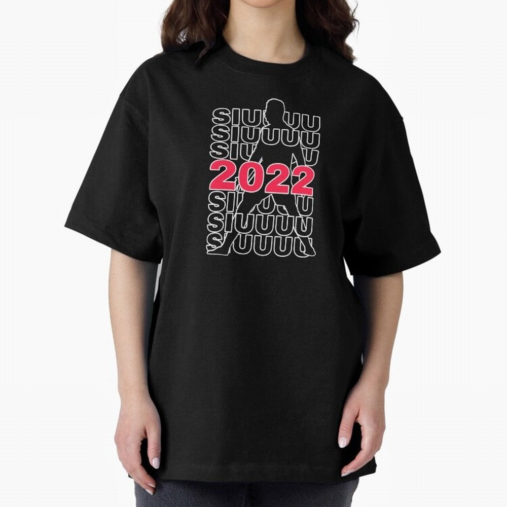 Siuuu 2022 Cristiano ronaldo goal Oversized T-Shirt Carry National Pride through FIFA World Cup 2026 Group Stage Spirit, Capturing Brazil, Messi, Neymar and Mbappe, Fan Favorite Moments, National Team Passion, Big Match Drama and Soccer History;