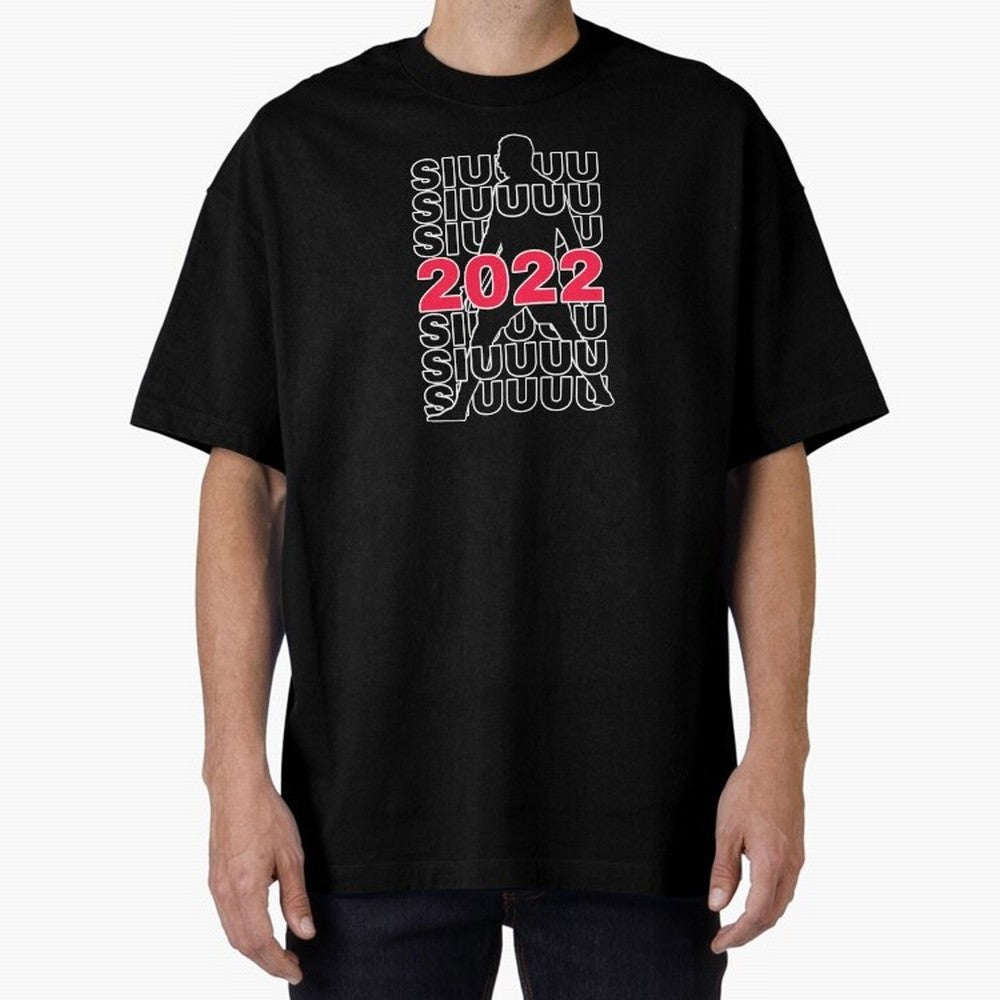 Siuuu 2022 Cristiano ronaldo goal Oversized T-Shirt Carry National Pride through FIFA World Cup 2026 Group Stage Spirit, Capturing Brazil, Messi, Neymar and Mbappe, Fan Favorite Moments, National Team Passion, Big Match Drama and Soccer History;