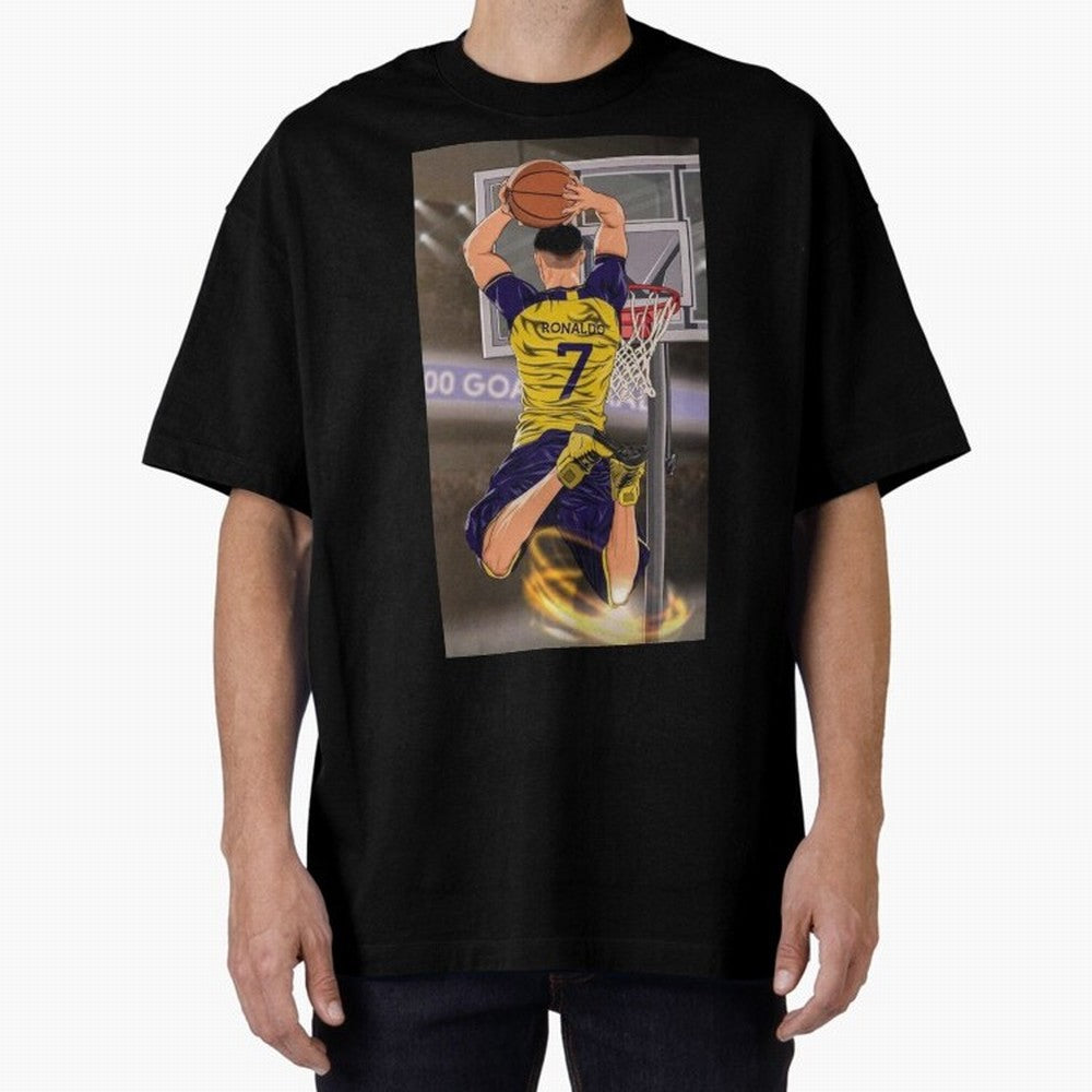cr7 Oversized T-Shirt Stand Out with Spirit from Global Football Passion for FIFA World Cup 2026 Group Stage, with Cristiano Ronaldo, Brazil, Portugal and Argentina, Champion Mindset, Group Stage Buzz, Knockout Tension and Passionate Fan Culture;