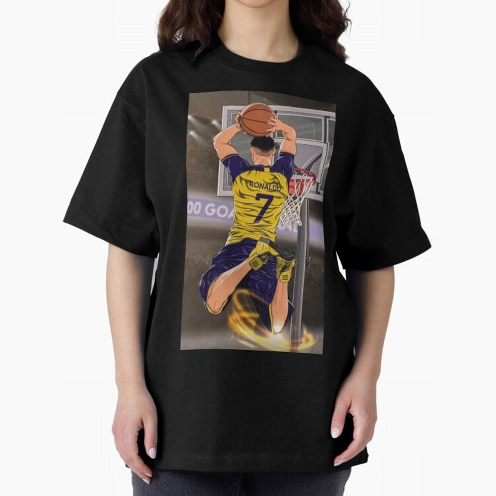 cr7 Oversized T-Shirt Stand Out with Spirit from Global Football Passion for FIFA World Cup 2026 Group Stage, with Cristiano Ronaldo, Brazil, Portugal and Argentina, Champion Mindset, Group Stage Buzz, Knockout Tension and Passionate Fan Culture;