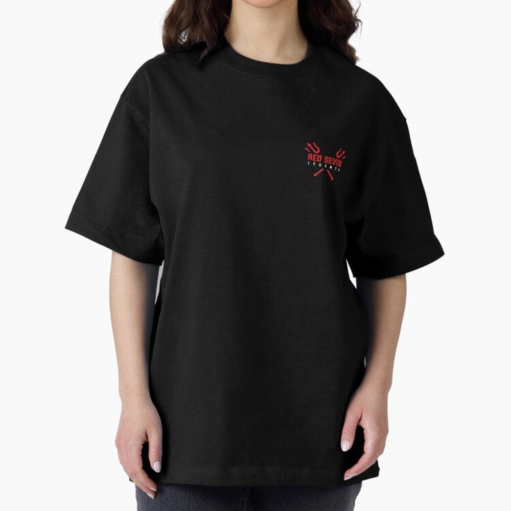 Red Seven Legends - Man Utd Oversized T-Shirt Celebrate Every Goal in FIFA World Cup 2026 Spirit, Capturing England and Germany, Cristiano Ronaldo, Fan Favorite Moments, National Team Passion, Big Match Drama and Soccer History; Made for Collectors