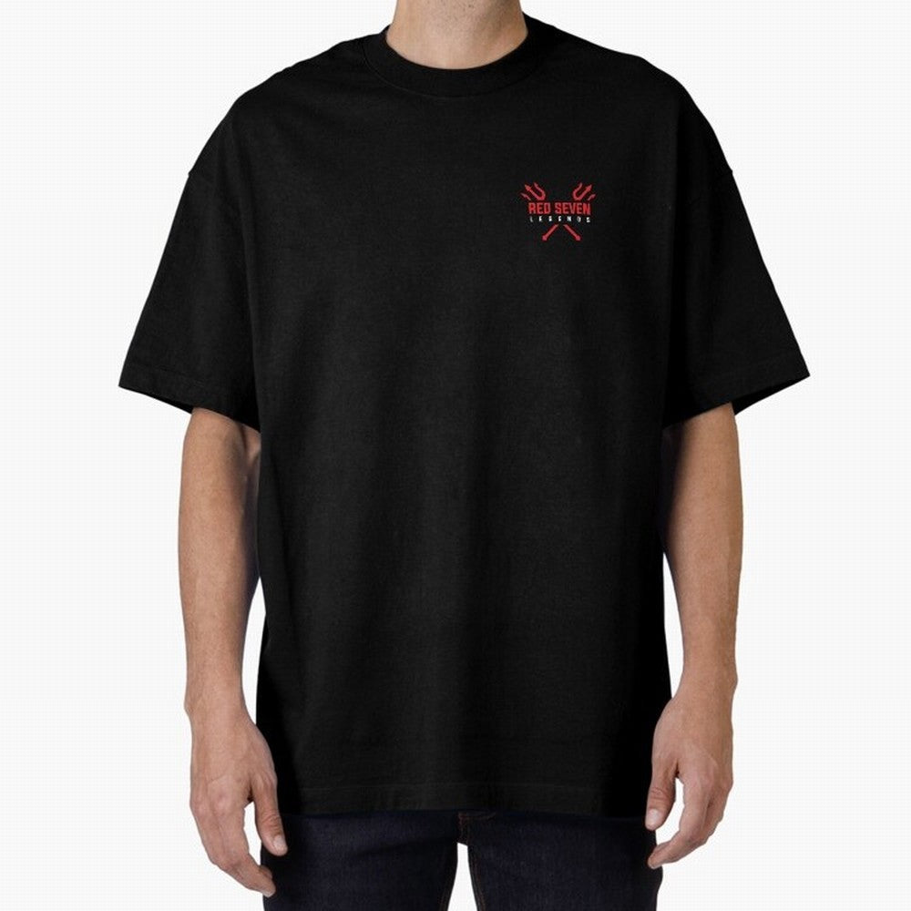 Red Seven Legends - Man Utd Oversized T-Shirt Celebrate Every Goal in FIFA World Cup 2026 Spirit, Capturing England and Germany, Cristiano Ronaldo, Fan Favorite Moments, National Team Passion, Big Match Drama and Soccer History; Made for Collectors