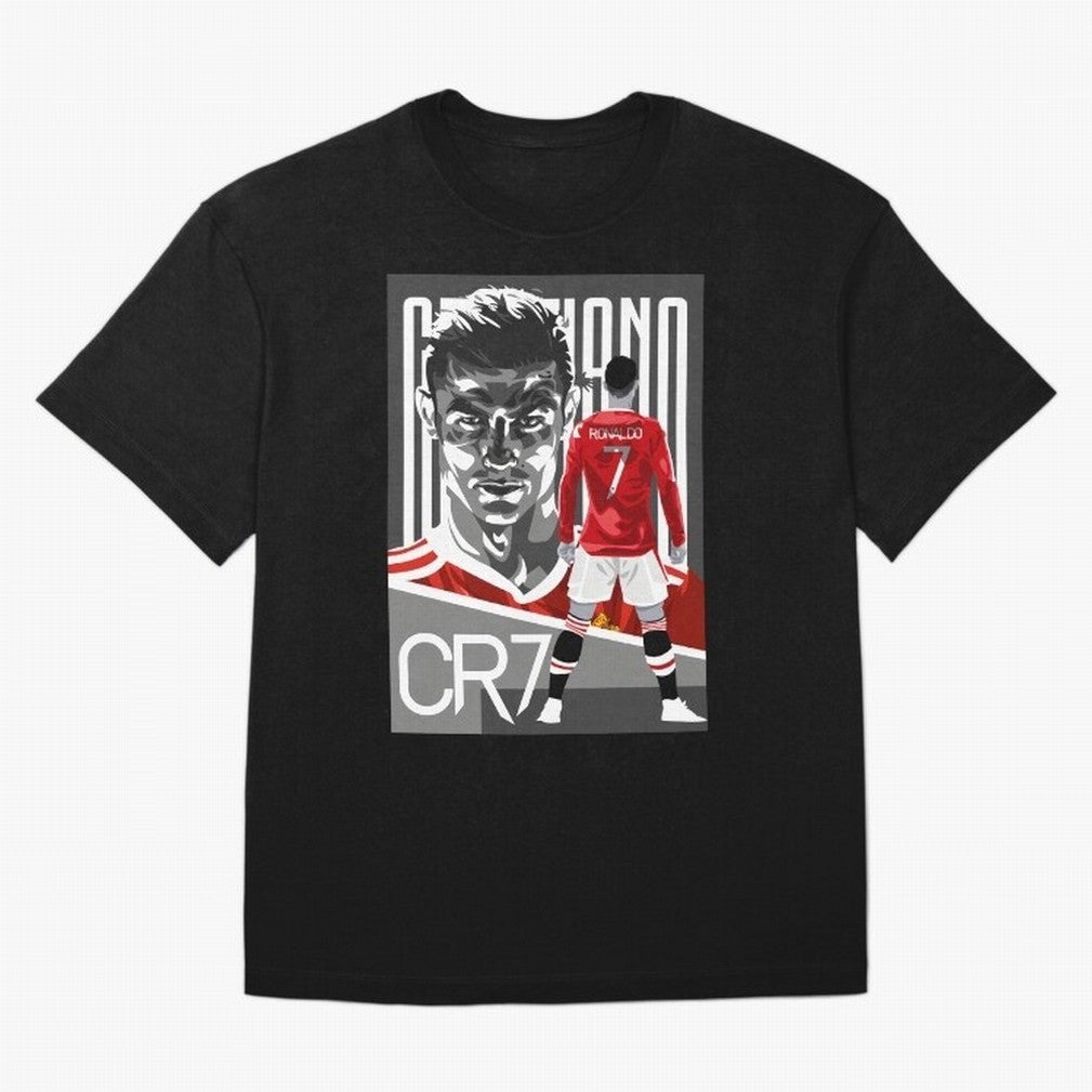 Cristiano Ronaldo In Red Oversized T-Shirt Celebrate Classic Football Spirit in Match Day Hype around FIFA World Cup 2026, Cristiano Ronaldo, Haaland and CR7, Argentina and Brazil, Global Supporter Spirit, Legendary Goals, National Colors and