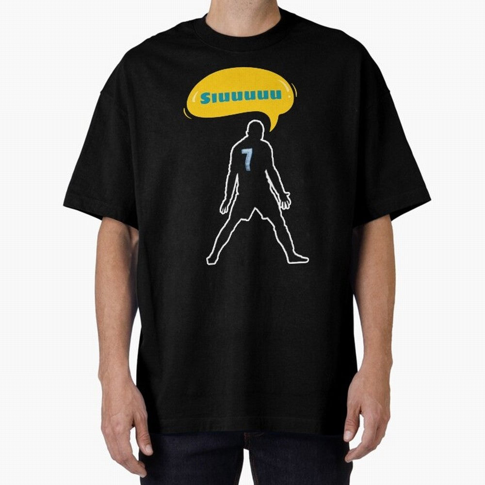 Siuuu Cristiano ronaldo goal Oversized T-Shirt Celebrate Unforgettable Nights in Global Football Passion for FIFA World Cup 2026 Group Stage, Filled with Messi, CR7 and Mbappe, Argentina and Brazil, Football History, Final Match Energy, Crowd Noise