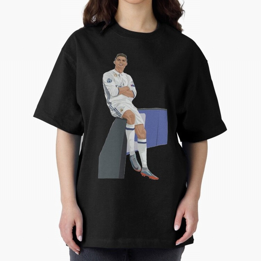 Cristiano Ronaldo Oversized T-Shirt Celebrate Classic Football Spirit in Match Day Hype around FIFA World Cup 2026, CR7, Argentina and Brazil, Football History, Final Match Energy, Crowd Noise and Once in a Lifetime Moments; Created for Match Day