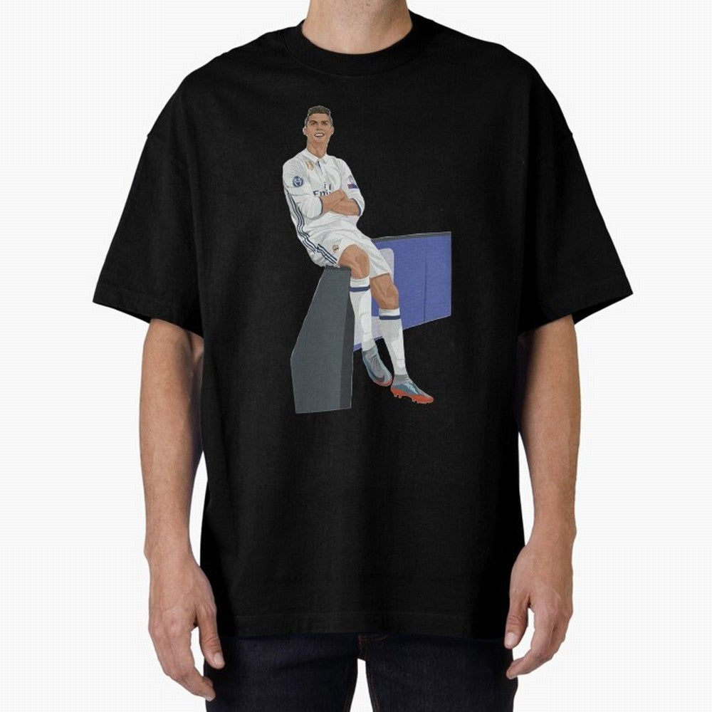 Cristiano Ronaldo Oversized T-Shirt Celebrate Classic Football Spirit in Match Day Hype around FIFA World Cup 2026, CR7, Argentina and Brazil, Football History, Final Match Energy, Crowd Noise and Once in a Lifetime Moments; Created for Match Day