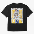 Cristiano Ronaldo Real Madrid Wall Art Oversized T-Shirt Showcase FIFA World Cup 2026 USA Canada Mexico for Fans of Neymar and Spain, Bringing Championship Spirit, Famous Goals, Roaring Crowds and International Football Unity; Created for Match Day