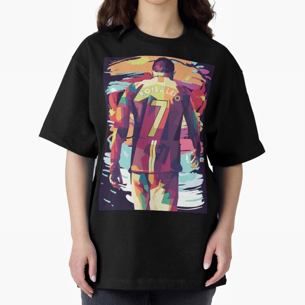 Cristiano Ronaldo Manchester United Cristiano Ronaldo Oversized T-Shirt Carry National Pride through FIFA World Cup 2026 Group Stage Highlighting Haaland, Brazil Energy, Supporter Pride, Iconic Celebrations, Legendary Names and Global Match Day