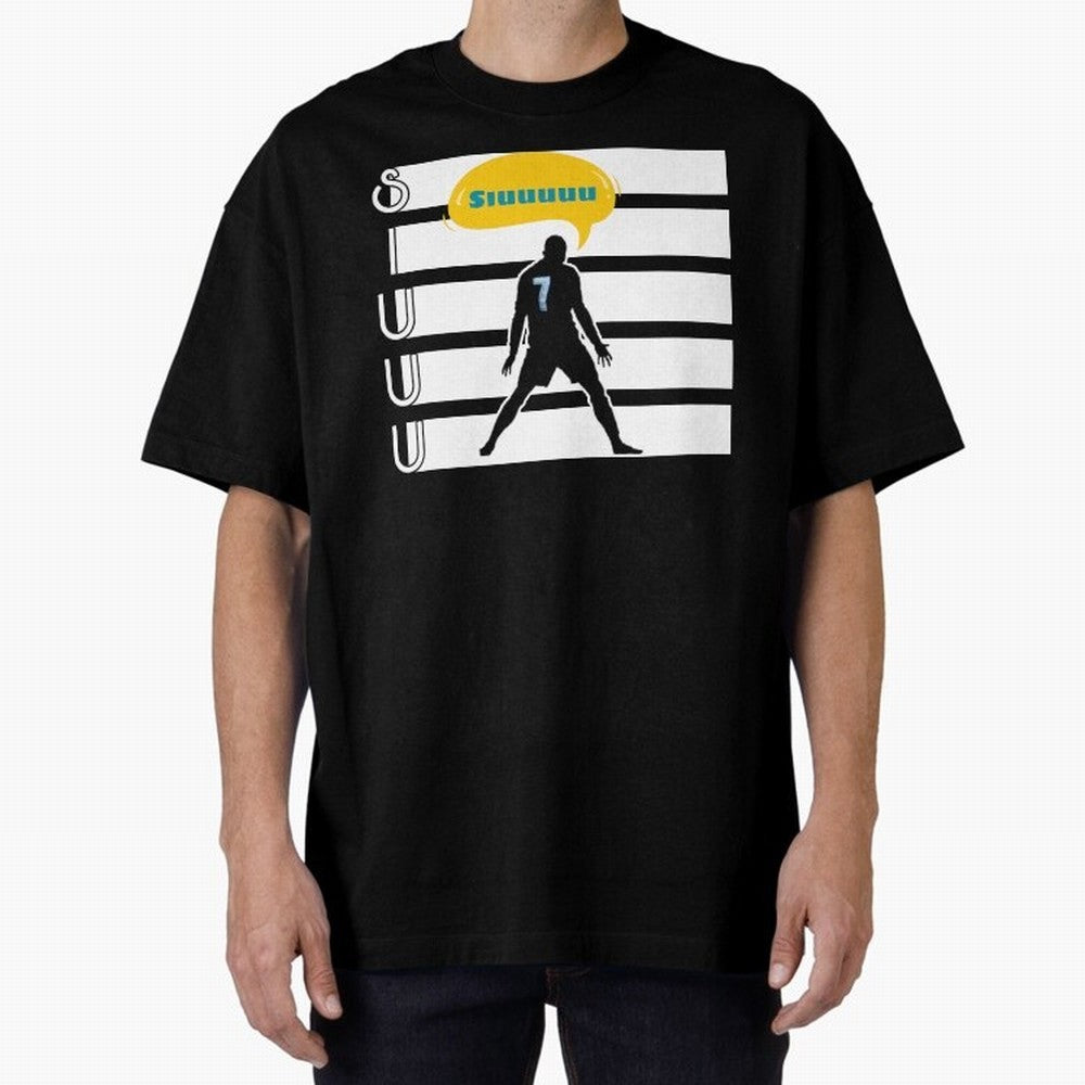 Siuuu CR7 goal Oversized T-Shirt Bring Trophy Dreams to Match Day Hype around FIFA World Cup 2026 USA Canada Mexico, Cristiano Ronaldo, Argentina, Supporter Pride, Iconic Celebrations, Legendary Names and Global Match Day Energy; Made for