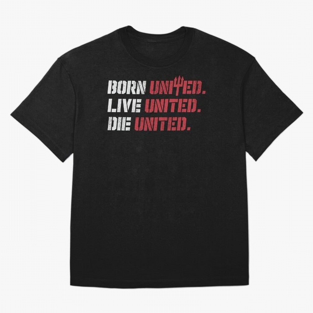 Manchester United - Born United Oversized T-Shirt Feel the Roar of Match Day Hype around FIFA World Cup 2026, Messi, Neymar and Mbappe, England, France and Netherlands, Fan Favorite Moments, National Team Passion, Big Match Drama and Soccer