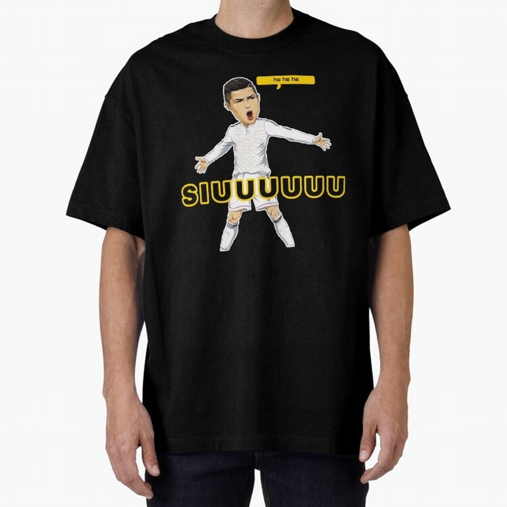 hehehe suiii cristiano ronaldo goal Oversized T-Shirt Bring Legendary Rivalry Energy to FIFA World Cup 2026 USA Canada Mexico Spirit, Filled with Portugal, Spain and Germany, CR7 and Messi, Football Festival Excitement, Trophy Ambitions, Country