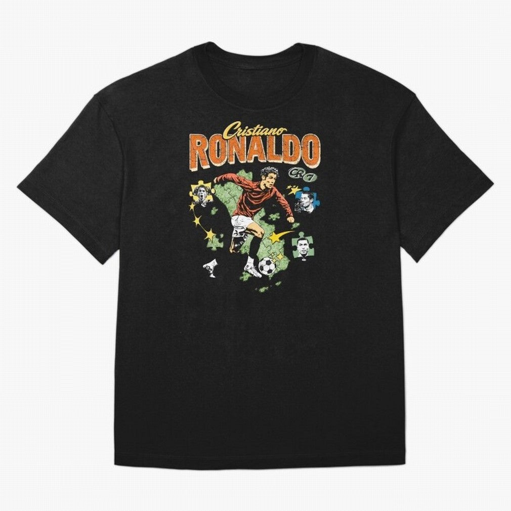 CR7 Cristiano Ronaldo Vintage Oversized T-Shirt Celebrate Fan Culture around Global Football Passion for FIFA World Cup 2026 USA Canada Mexico, Featuring Messi, Portugal, Spain and Germany, Football Passion, Legendary Performances, Festival Vibes