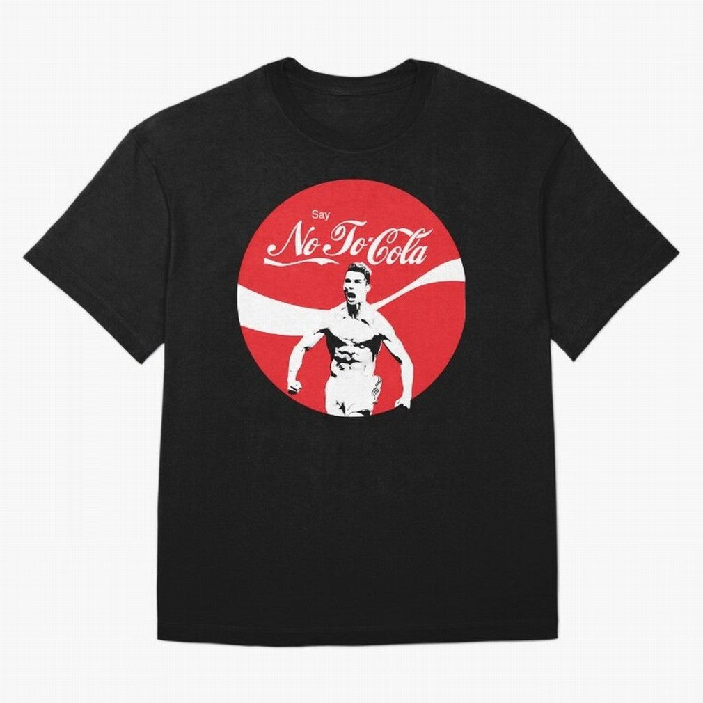 Cristiano Ronaldo - Say No To Cola Oversized T-Shirt Show Passion for the Stars of FIFA World Cup 2026 Group Stage Spirit, Featuring Argentina, Cristiano Ronaldo, Haaland and CR7, Fan Favorite Moments, National Team Passion, Big Match Drama and