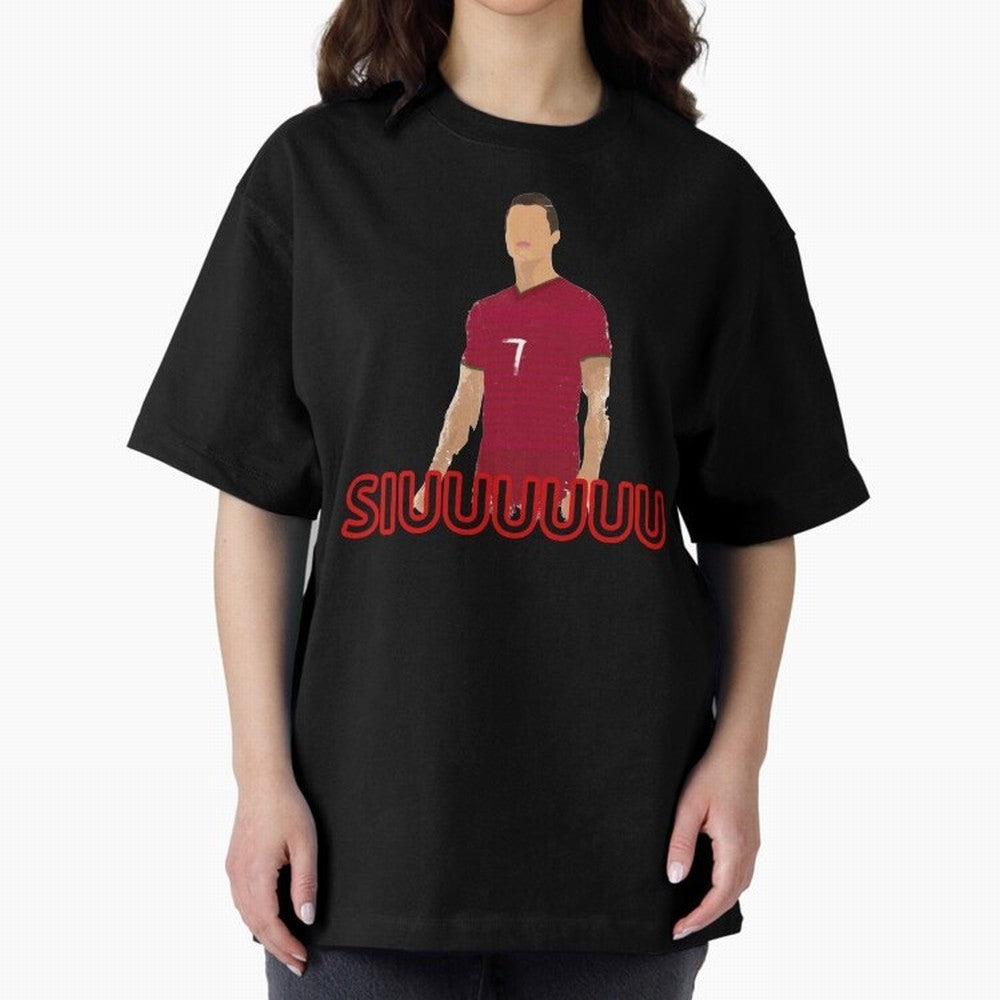 Siuuu Cristiano ronaldo goal Oversized T-Shirt Support Iconic Players in FIFA World Cup 2026 USA Canada Mexico Spirit, Built around Brazil, Portugal and Argentina, Messi, CR7 and Mbappe, Match Day Excitement, Supporter Culture, Golden Goals and