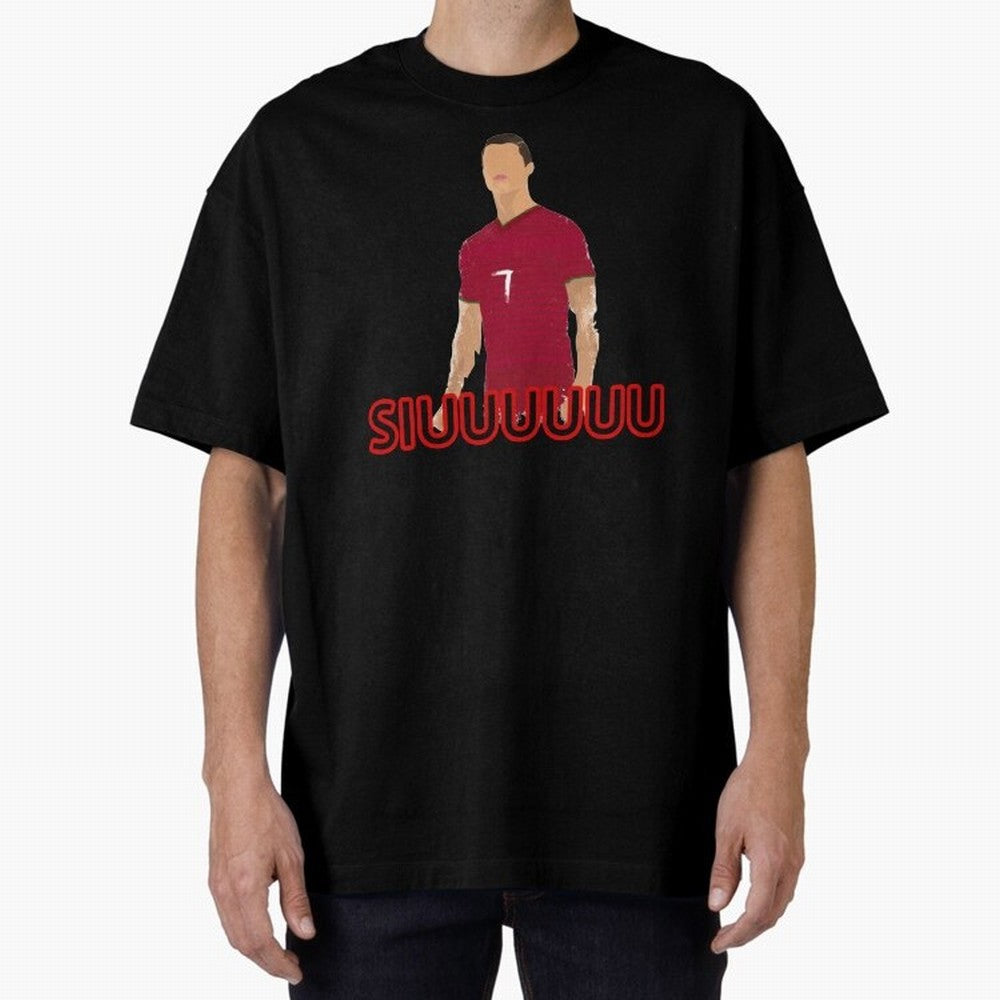 Siuuu Cristiano ronaldo goal Oversized T-Shirt Support Iconic Players in FIFA World Cup 2026 USA Canada Mexico Spirit, Built around Brazil, Portugal and Argentina, Messi, CR7 and Mbappe, Match Day Excitement, Supporter Culture, Golden Goals and