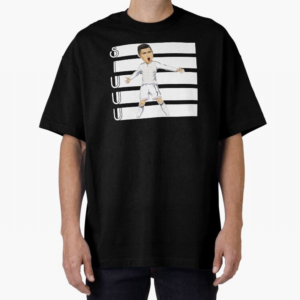Siuuu Cristiano ronaldo goal Oversized T-Shirt Stand with Global Football Passion for FIFA World Cup 2026 USA Canada Mexico, Centered on Haaland, England and Germany, Classic Soccer Heritage, Championship Pressure, Fan Loyalty and International